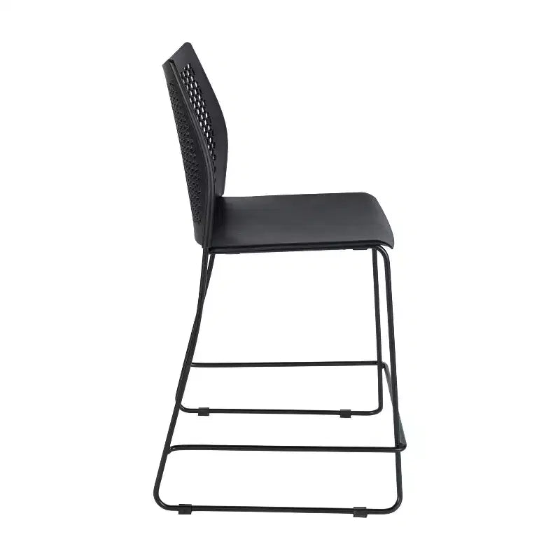 Flash Furniture 3 Pack Hercules Stackable Counter Stool with Air-Vent Back and Powder Coated Sled Base
