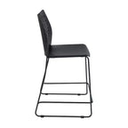 Flash Furniture 3 Pack Hercules Stackable Counter Stool with Air-Vent Back and Powder Coated Sled Base