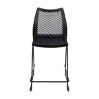 Flash Furniture 3 Pack Hercules Stackable Counter Stool with Air-Vent Back and Powder Coated Sled Base