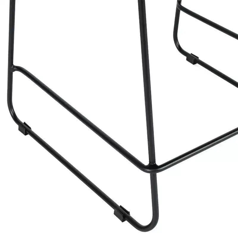Flash Furniture 3 Pack Hercules Stackable Counter Stool with Air-Vent Back and Powder Coated Sled Base