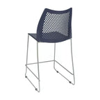 Flash Furniture 3 Pack Hercules Stackable Counter Stool with Air-Vent Back and Powder Coated Sled Base