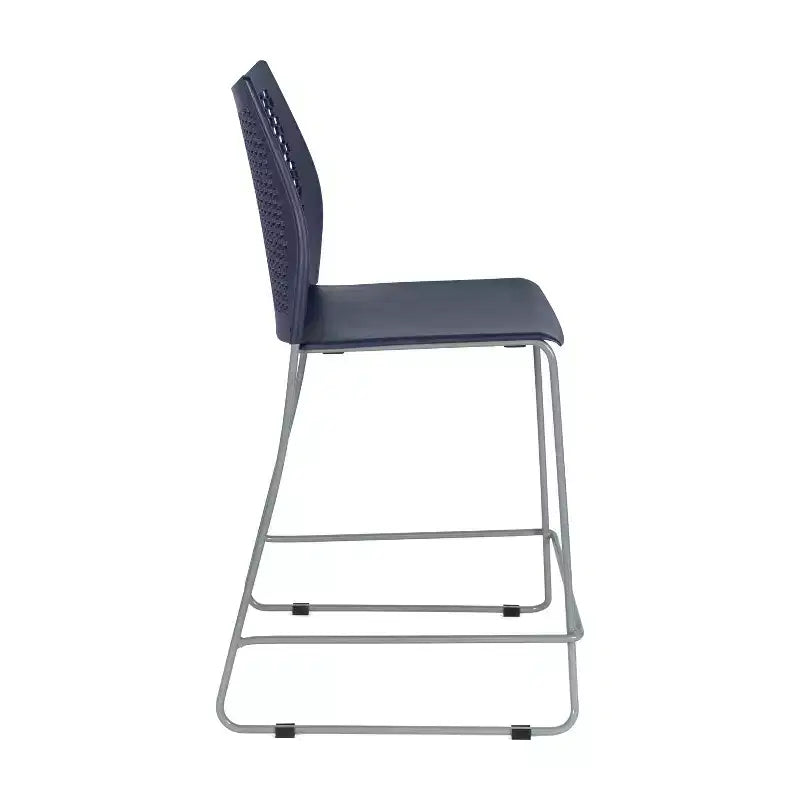 Flash Furniture 3 Pack Hercules Stackable Counter Stool with Air-Vent Back and Powder Coated Sled Base