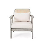 Christopher Knight Home Terry Patio Sedie a sdraio rustiche in legno di acacia con cuscini resistenti all'acqua (set da 2)