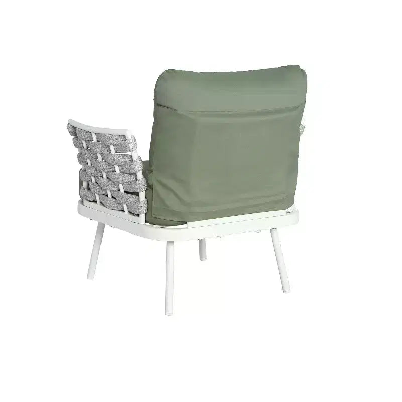 Christopher Knight Home Barbara sedie a sdraio moderne da esterno in metallo e corda (set da 2)