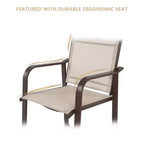 Karl Home | Metal Outdoor Bar Stool Set of 2