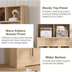 Dispensa da cucina a 60 ante con ante in vetro, mobiletto per alimenti, organizer da cucina, design a onda, per soggiorno, sala da pranzo