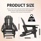 Adirondack Chairs - HDPE Weather Resistant