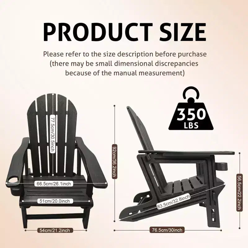 Adirondack Chairs - HDPE Weather Resistant