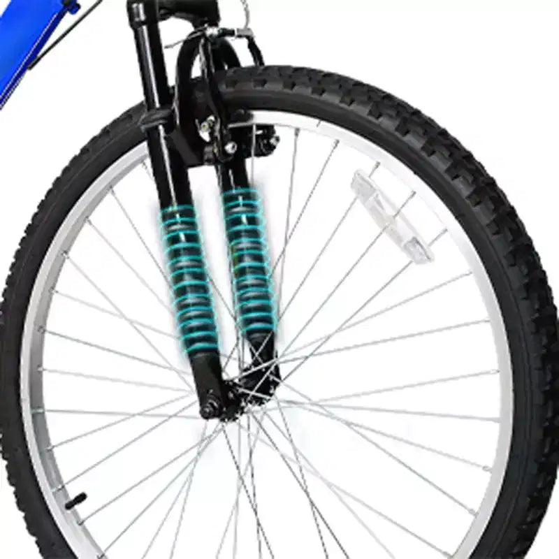 Bicicletta da montagna Hykolity con ruote da 26 27,5, MTB a 18 velocità per uomo e donna con sella regolabile, sospensione completa per ciclismo all'aperto