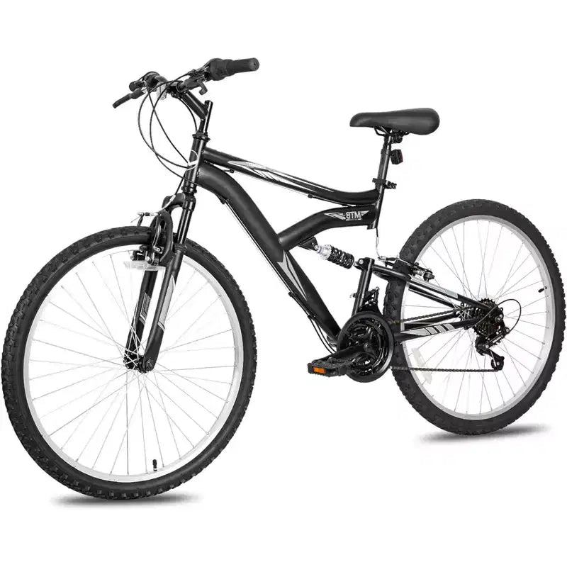Bicicletta da montagna Hykolity con ruote da 26 27,5, MTB a 18 velocità per uomo e donna con sella regolabile, sospensione completa per ciclismo all'aperto