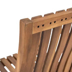 Christopher Knight Home Raeburn Outdoor Rustic Acacia Wood Slatted Design Accent Rocking Chair (Set of 2)