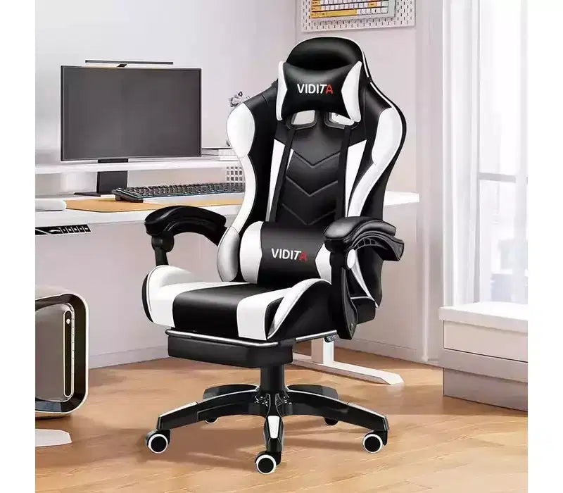 Sedia Gaming Ergonomica con Supporto Lombare Design Elegante da Corsa