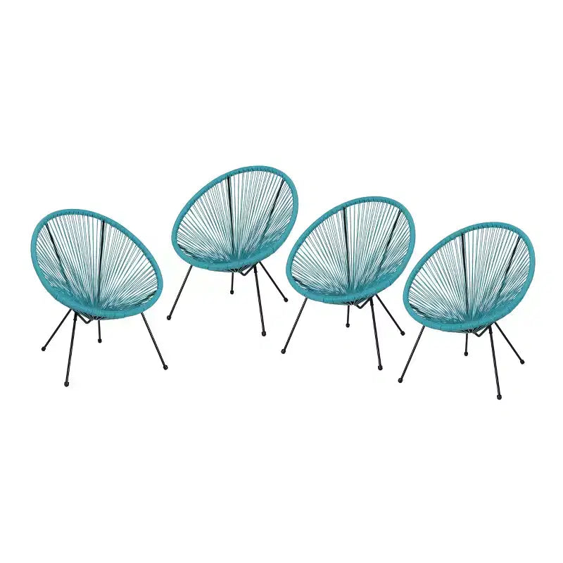 Christopher Knight Home Anson - Sedie a dondolo da esterno intrecciate (set da 4)