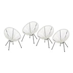 Christopher Knight Home Anson - Sedie a dondolo da esterno intrecciate (set da 4)