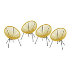 Christopher Knight Home Anson - Sedie a dondolo da esterno intrecciate (set da 4)