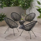 Christopher Knight Home Anson Outdoor Hammock Weave Chairs (Set of 4)