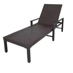 Set di 2 Chaise Longue in Wicker Biscayne 65465, Intrecciate in Acciaio per Tutte le Stagioni, con Telaio Verniciato a Polvere Leggero, per Interni ed Esterni, Portico, Giardino, Balcone