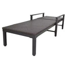 Set di 2 Chaise Longue in Wicker Biscayne 65465, Intrecciate in Acciaio per Tutte le Stagioni, con Telaio Verniciato a Polvere Leggero, per Interni ed Esterni, Portico, Giardino, Balcone