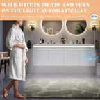 AMERLIFE LED Floating Bathroom Double Vanity with Sink Combo