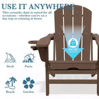 Hyleory 3-Level Adjustable Patio Accent Chair with Retractable Ottoman, Cup & Phone Holders
