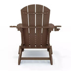 Hyleory 3-Level Adjustable Patio Accent Chair with Retractable Ottoman, Cup & Phone Holders