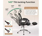 GALAXHERO Ergonomic High Back Office Chair with Footrest Big and Tall Adjustable Desk Chair Reclining with Lumbar Support SGS Class 4 Gas Lift