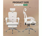 GALAXHERO Ergonomic High Back Office Chair with Footrest Big and Tall Adjustable Desk Chair Reclining with Lumbar Support SGS Class 4 Gas Lift