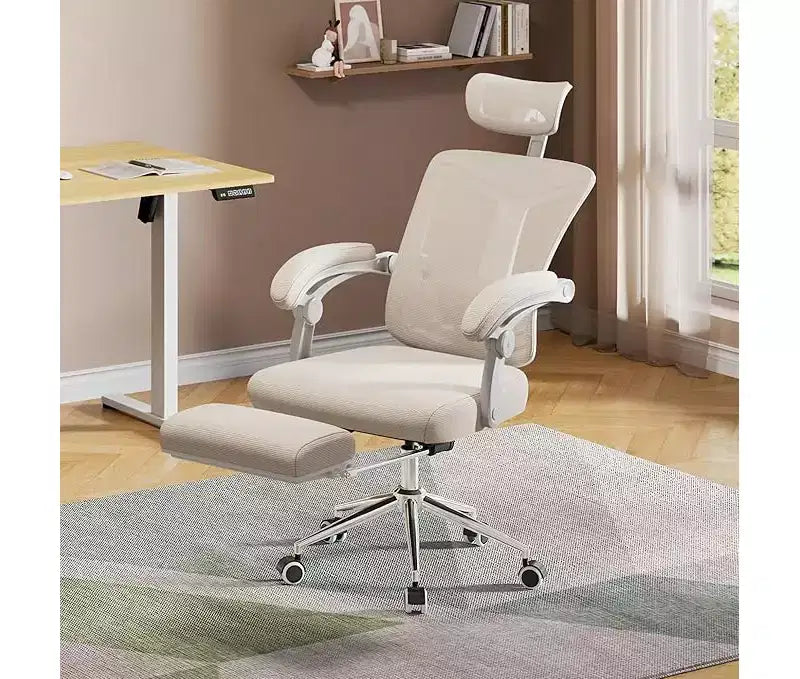 GALAXHERO Ergonomic High Back Office Chair with Footrest Big and Tall Adjustable Desk Chair Reclining with Lumbar Support SGS Class 4 Gas Lift