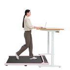 NAYSAYE Treadmill with Compact Design Supports 242lbs Capacity for Home Office Fitness, Pink, 49.2*20.47*4.92