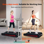 NAYSAYE Tapis Roulant Inclinato Portatile con Piattaforma Piana Inclinata, Ammortizzazione per Casa e Ufficio, Nero e Grigio, 38*20.9*6.5