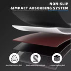 NAYSAYE Tapis Roulant Compatto, Capacità di 125 kg, Ideale per l'Allenamento in Casa o in Ufficio, Bianco, 47.2*20.9*4.9