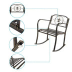 Karl Home | 22 in. Metal Rocking Chair
