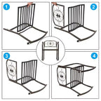 Karl Home | 22 in. Metal Rocking Chair