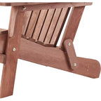 Whisen Oversized Wooden Adirondack Chair with Pre-Assembled Back