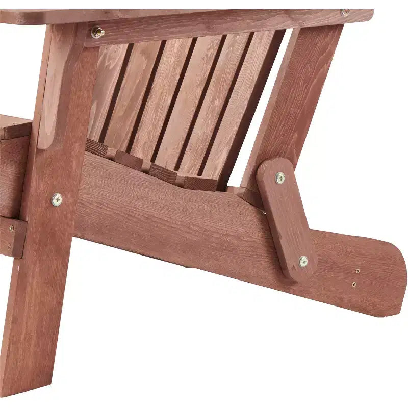 Whisen Oversized Wooden Adirondack Chair with Pre-Assembled Back