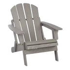 Whisen Oversized Wooden Adirondack Chair with Pre-Assembled Back
