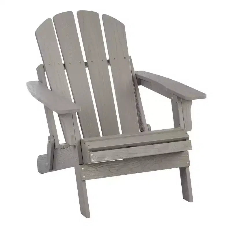 Whisen Oversized Wooden Adirondack Chair with Pre-Assembled Back