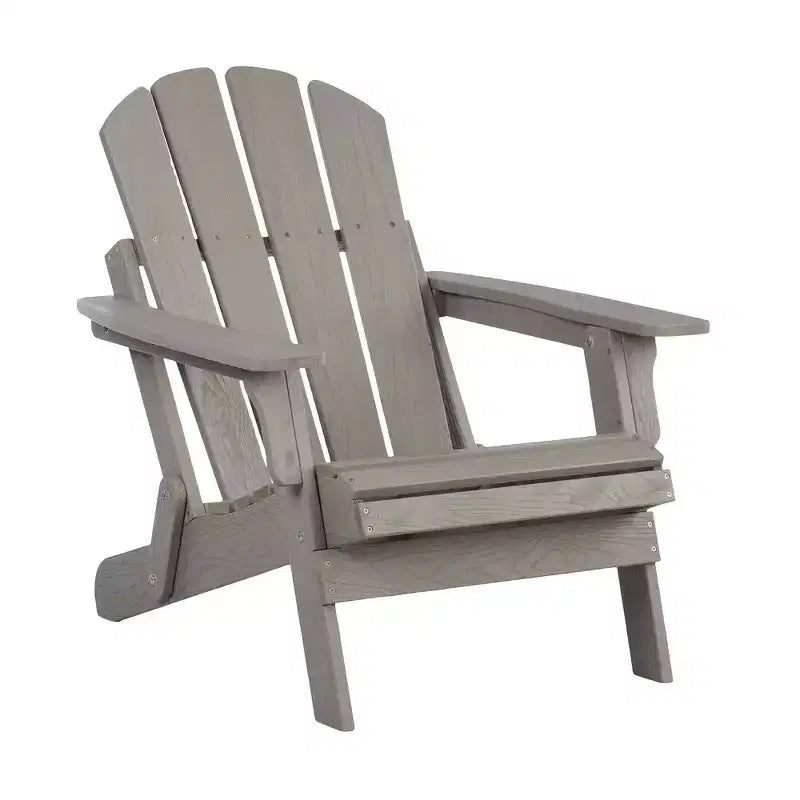 Whisen Oversized Wooden Adirondack Chair with Pre-Assembled Back