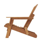 Whisen Oversized Wooden Adirondack Chair with Pre-Assembled Back