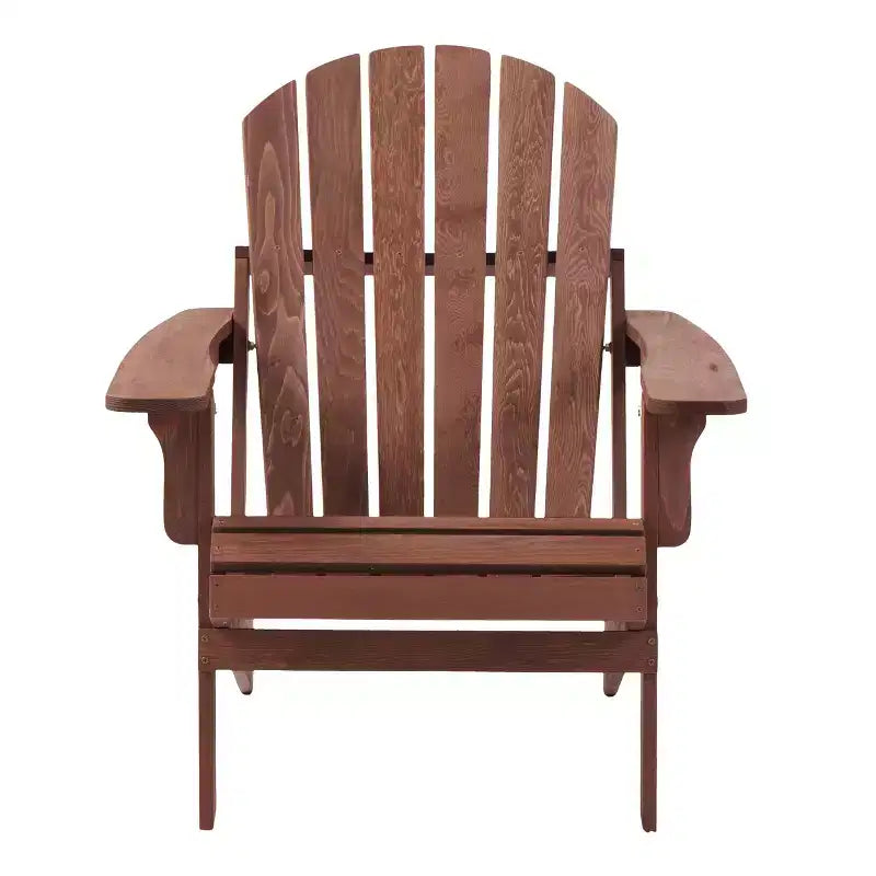 Whisen Oversized Wooden Adirondack Chair with Pre-Assembled Back