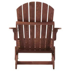 Whisen Oversized Wooden Adirondack Chair with Pre-Assembled Back