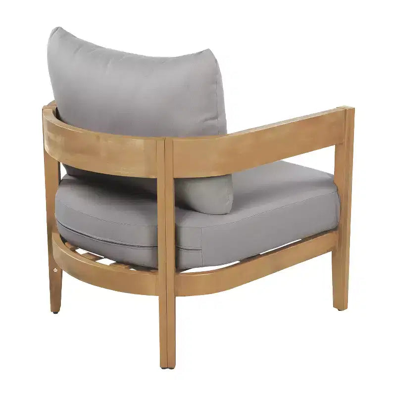 Christopher Knight Home Brooklyn Outdoor Acacia Wood Club Chair with Cushions (Set of 2)