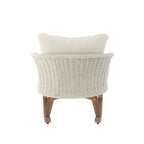Christopher Knight Home Hattie Patio Contemporary Rattan and Acacia Wood Rocking Chair with Cushion