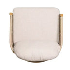 Christopher Knight Home Tatum Outdoor Acacia Wood Club Chair with Woven Rope Backrest and Cushions