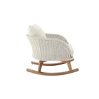 Christopher Knight Home Hattie Patio Contemporary Rattan and Acacia Wood Rocking Chair with Cushion (Set of 2)