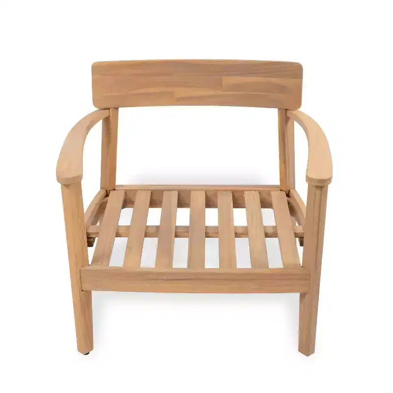 Christopher Knight Home Mallorca Acacia Wood Outdoor Club Chair with Seat Cushion