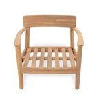 Christopher Knight Home Mallorca Acacia Wood Outdoor Club Chair with Seat Cushion