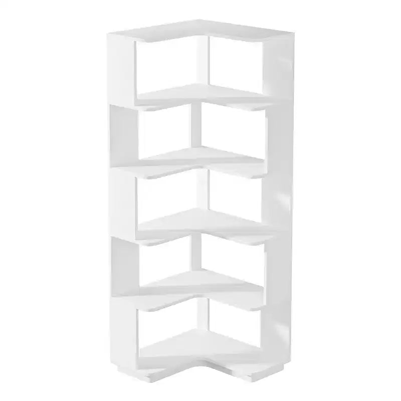 MAYEERTY Scaffale ad Angolo a 6 Livelli a L Salvaspazio con Design ad Angolo
