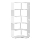 MAYEERTY Scaffale ad Angolo a 6 Livelli a L Salvaspazio con Design ad Angolo