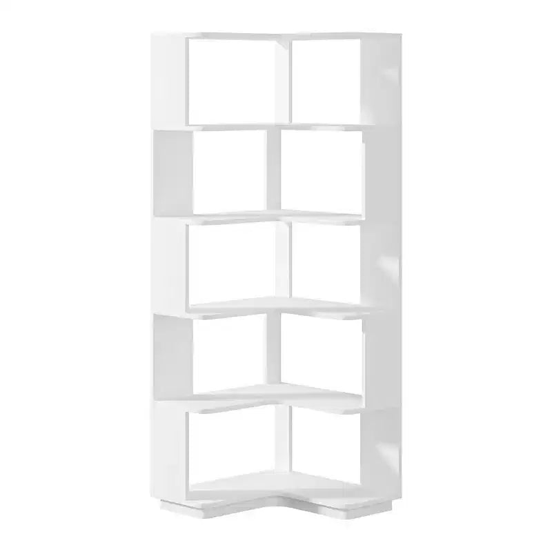 MAYEERTY Scaffale ad Angolo a 6 Livelli a L Salvaspazio con Design ad Angolo